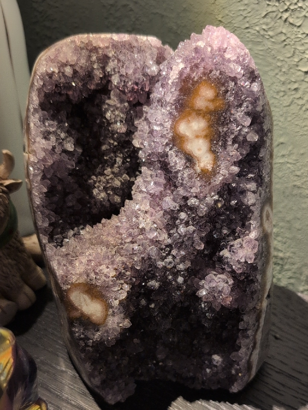 "the Stump" Amethyst Rootbeer Stalactite Cathedral Quartz Druzy